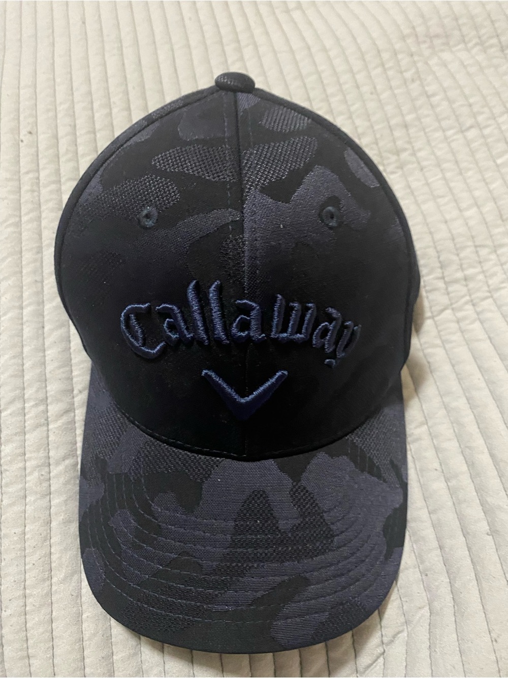 Callaway Camo Black Navy Flexit 110 Logo Golf Snapback Cap Hat Adjustable